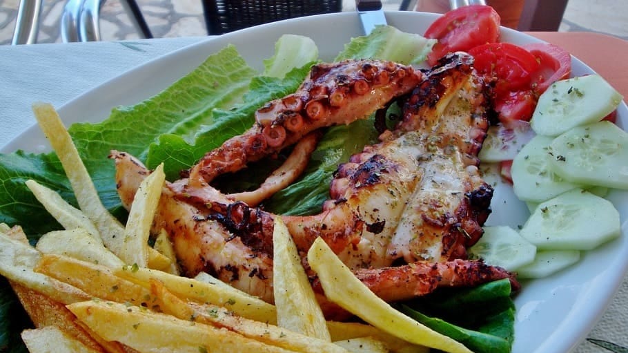 Receta de ensalada de pulpo a la gallega.