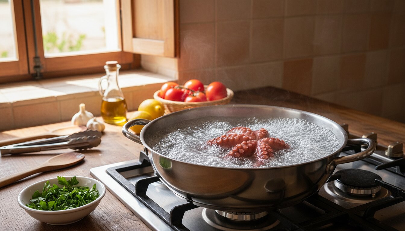 Cómo hacer pipirrana de pulpo paso a paso